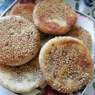 再也|自制豆沙芝麻饼,再也不用买了