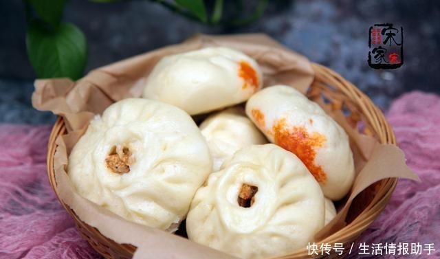 面团称为|10个素包子3个人居然吃完了!一家三口都吃撑了,这包子真香!