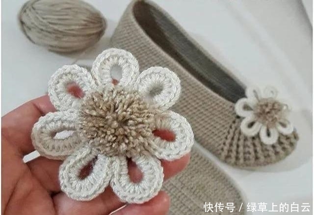  万能|拆下旧鞋子的鞋底，钩织几双万能平底鞋，天天都有新鞋穿，附教程