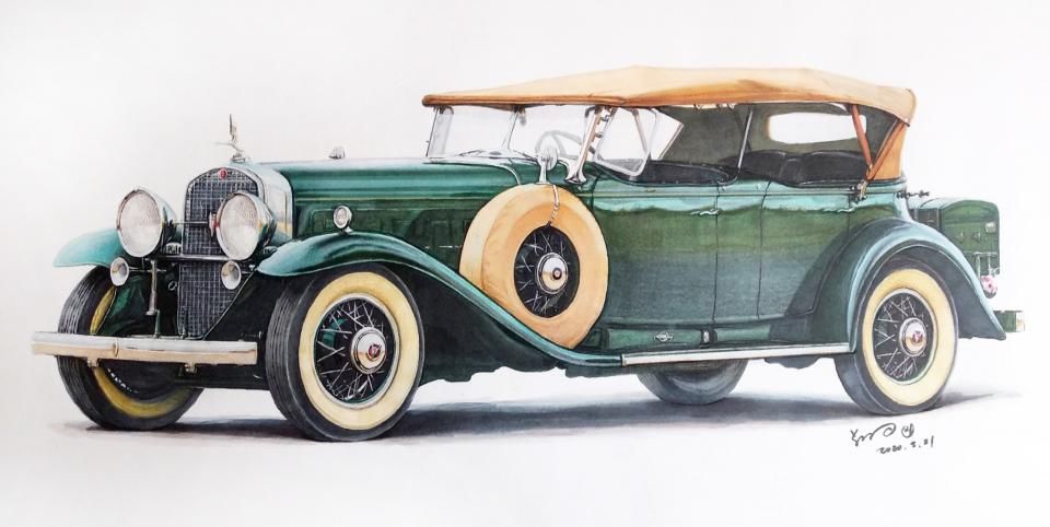  马克笔|汽车手绘半年报告 # 接触车手绘就是从一辆雷凌开始