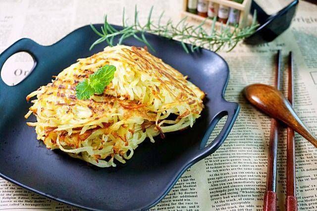  入锅|这种可口小饼，备菜过程不用切，拌一拌就能入锅煎