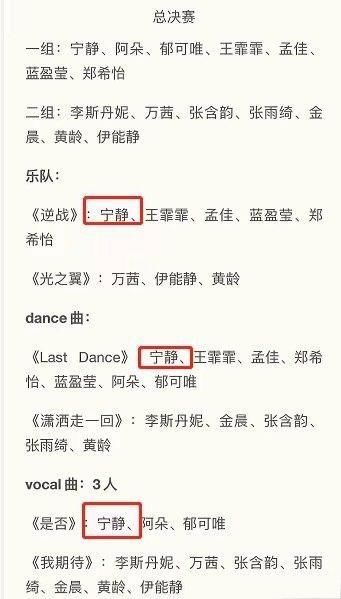  网络|《浪姐》总决赛只诞生一个成团名额，剩下的名额由网络投票产生