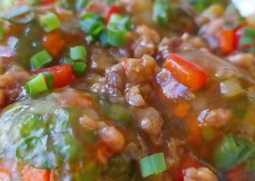  好吃|分享一款Q弹筋道的肉末素菜丸子，鲜香好吃又营养，美味的家常菜