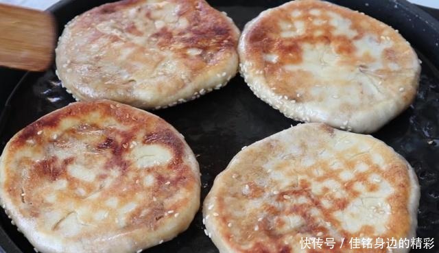 十足|手把手教您在家做麻酱烧饼,香酥爽口,酱香十足,简单美味