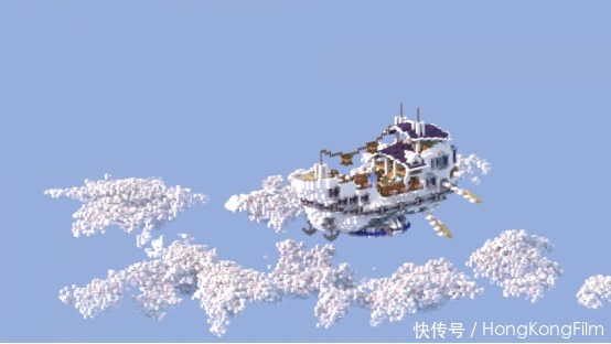 堪比|《我的世界》空中飞船突破科技限制 体量巨大工程量堪比造航母
