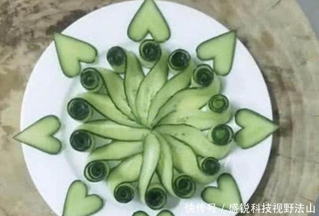 刀功|美国薄片黄瓜,韩国雕刻黄瓜,日本刺身黄瓜,看完中国后打扰了