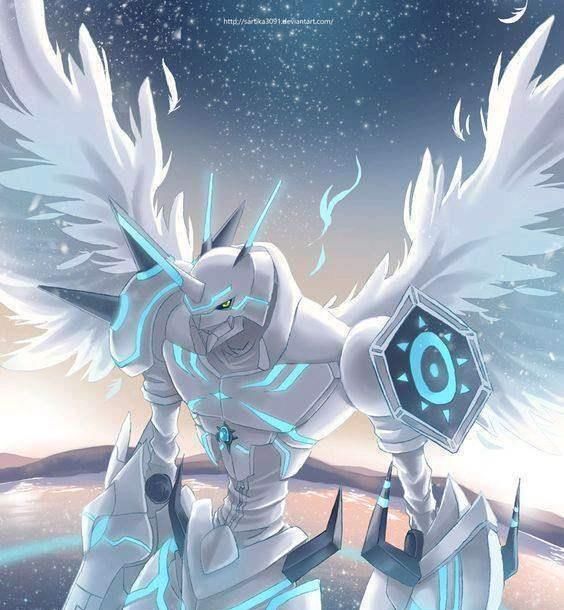  奥米加兽慈悲形态|数码宝贝: 都是超究极体, 白色帝皇龙甲兽能和白色奥米加兽55开吗