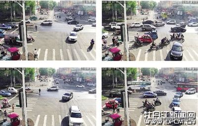 路口|一些电动车驾驶人未戴头盔