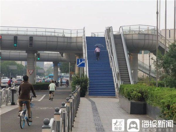 西城|东营区西城现“太阳雨” 街上行人赶路忙