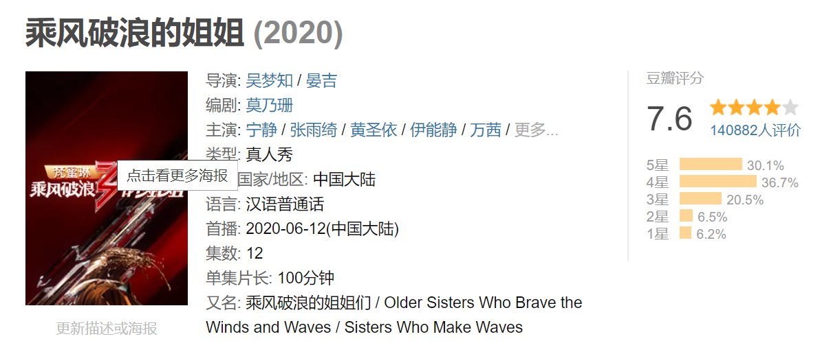 成团|《浪姐》成团夜口碑崩了,豆瓣评分下跌严重,深扒节目五大问题