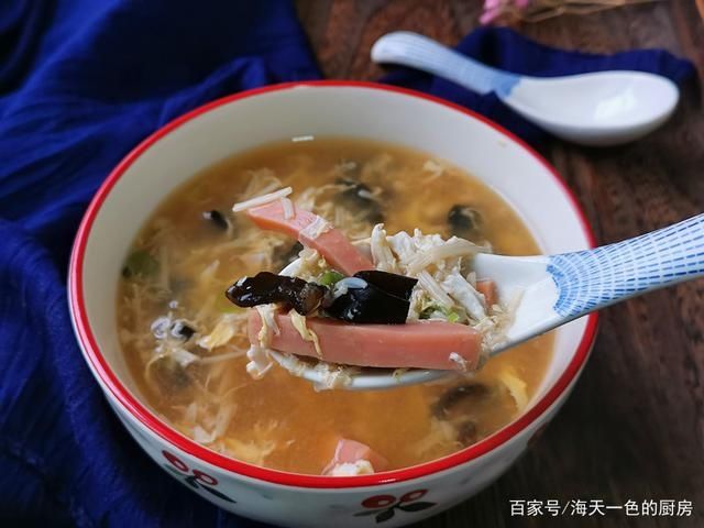 初秋|初秋,我家不喝粥,爱喝这汤,酸辣够味儿,每次煮了没剩过!