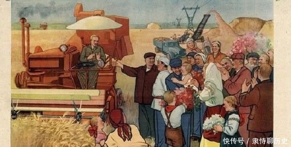 万古长青|少见中苏宣传画,学习苏联经验,友谊万古长青