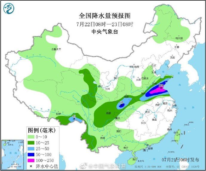 强降雨|强降雨重心北抬 高温势力日益蔓延