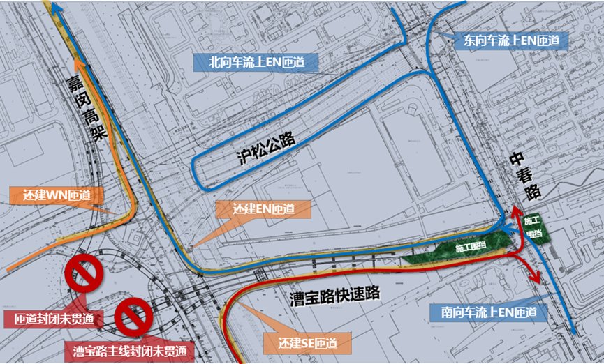 漕宝路快速化新建工程嘉闵高架立交节点部分匝道建成通车