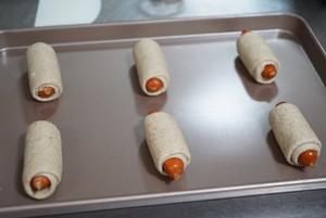  全麦|黑麦全麦香肠面包 100%全麦30%黑麦 无油无蛋无奶