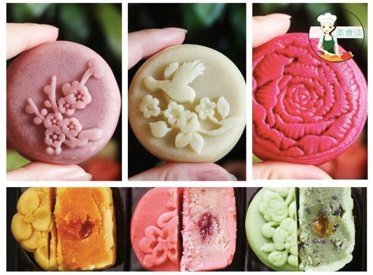 流心|此月饼第一次见,实在太美了,发朋友圈被点赞,网友:舍不得吃了