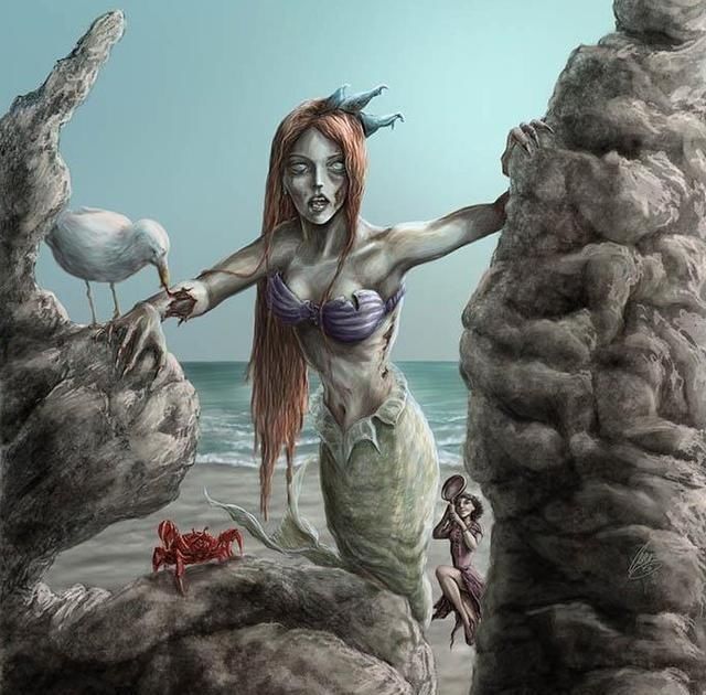  迪士尼|迪士尼公主变成恐怖“怪物”，丧尸让人害怕，吸血鬼画风妖娆！