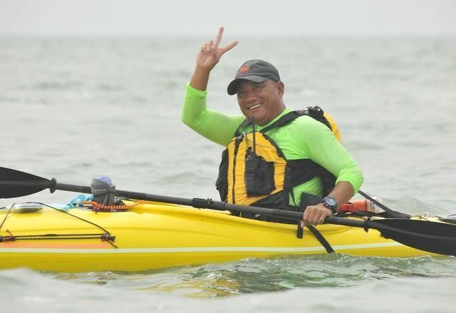 渤海湾|一人一舟、乘风破浪,他用27小时穿越渤海湾