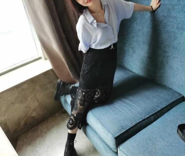 长裙|钩针编织一线连拼花半身裙，气质浪漫长裙你也可以织，附图解教程