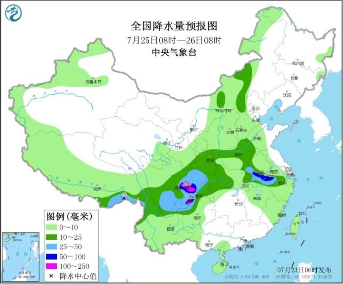 西北地区|四川盆地西北地区等地有强降雨 江南华南气温可达35℃以上