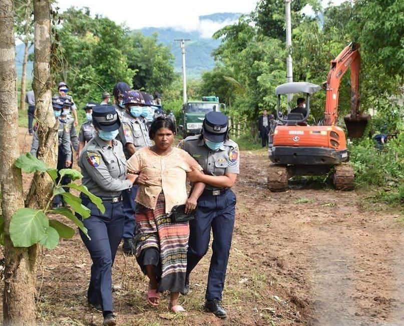  升级|缅甸腊戌监狱土地纠纷升级！缅甸当局暴力强拆违占房屋