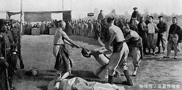 斩杀|清末义和团成员被斩杀现场老照片