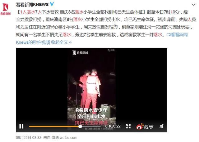  危险|1人溺水，8个孩子丧命！这种救援方式最危险！切记