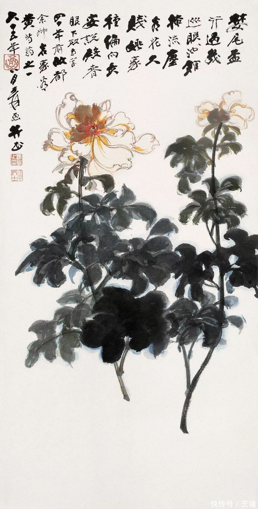 张大千花鸟画欣赏（100幅）