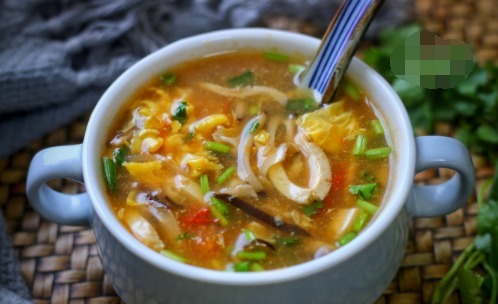 酸辣|十分钟快手汤,酸爽可口,营养美味