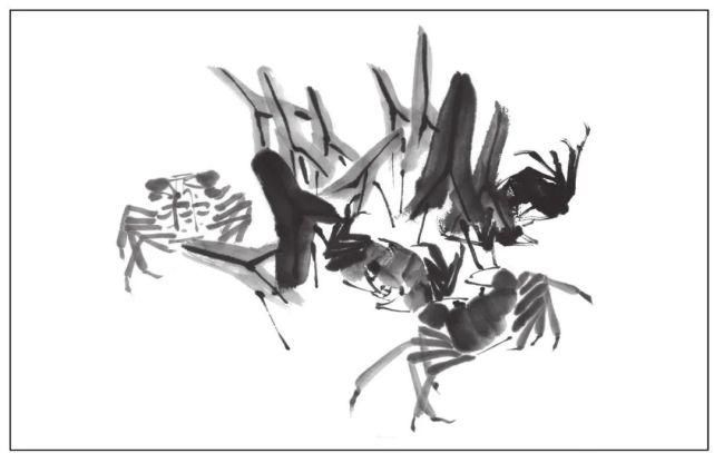  画法|怎么画鱼虾蟹蛙、写意《趣》画法