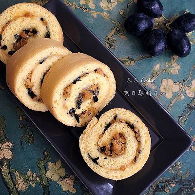  肉松|海苔肉松瑞士蛋糕卷