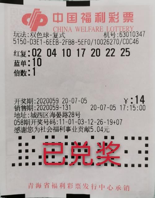 投注|资深彩民分析选号 喜中“双色球”银奖