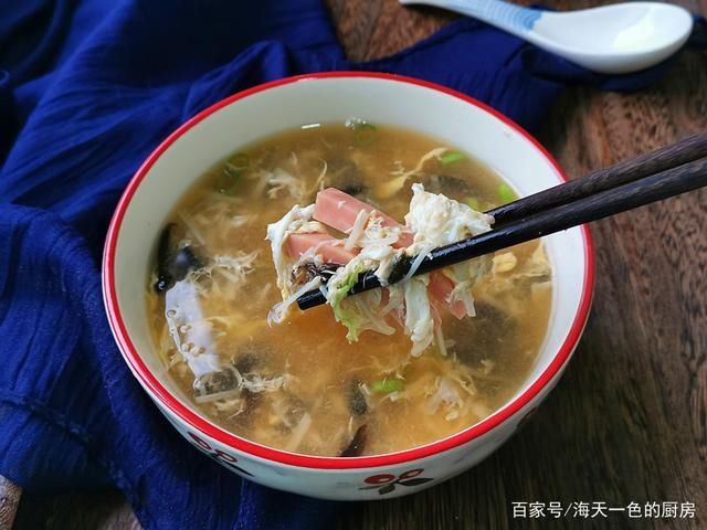 初秋|初秋,我家不喝粥,爱喝这汤,酸辣够味儿,每次煮了没剩过!