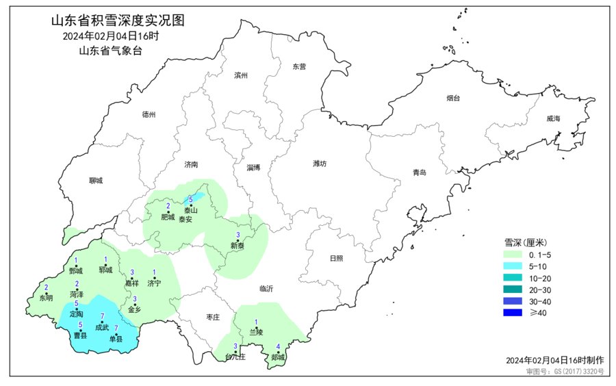 山东的雪已开下 4日夜间至5日大到暴雪将下在胶东半岛