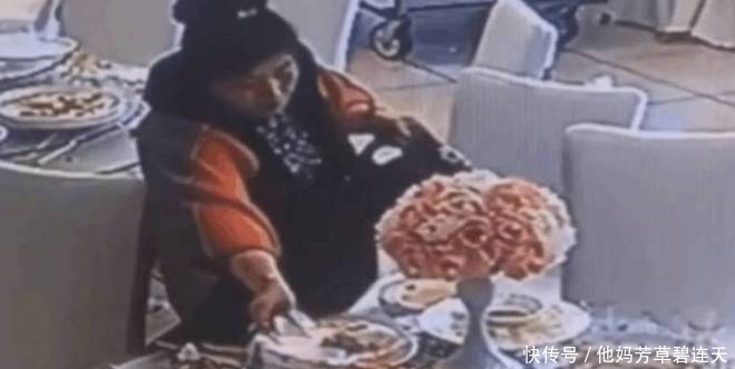 愤怒|大妈饭店打包饭菜，看到监控 老板愤怒报警!!!!