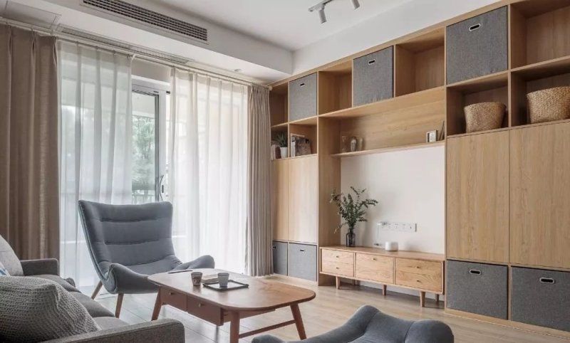 全屋|100平米、日式风,全屋温馨自在,还有一种摩登的美感