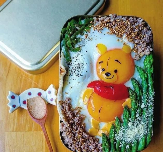 鸡蛋|?这位妈妈太有才,2颗蛋就能做出卡通角色便当,真是暖心又暖胃