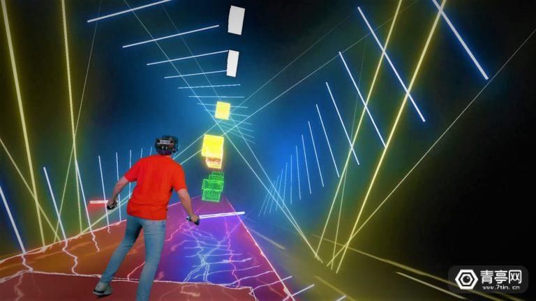 Saber|《Beat Saber》被网友玩坏了，摇身一变成了“超级玛丽”