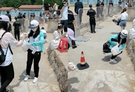  小姐姐|追星女孩太有正能量了！《奔跑吧》录制结束，蔡徐坤粉丝帮忙打扫