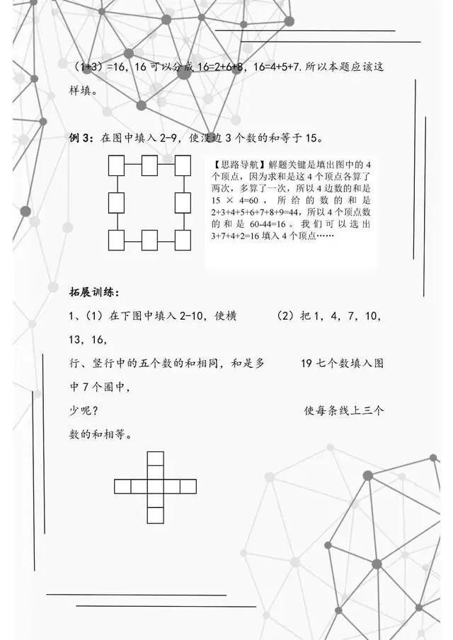  训练|小学三年级数学上册：思维训练题汇总！掌握好，根本不用去补习班