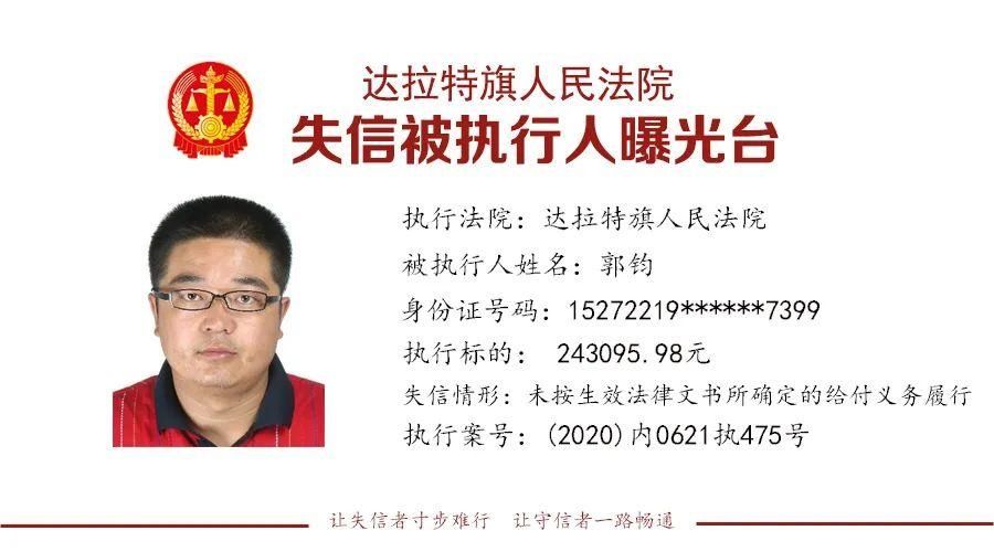 法院|鄂尔多斯一法院公布一批失信被执行人名单