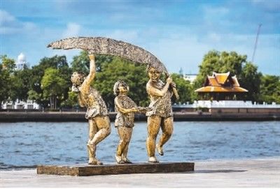 许鸿飞雕塑走进泰国曼谷