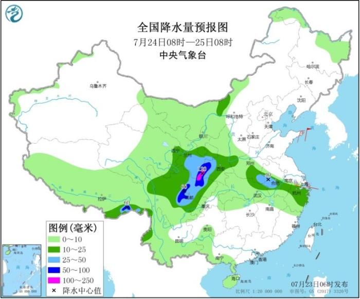 西北地区|四川盆地西北地区等地有强降雨 江南华南气温可达35℃以上