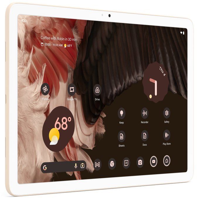 谷歌 Pixel Tablet 平板渲染图曝光：配浅粉 / 白色边框