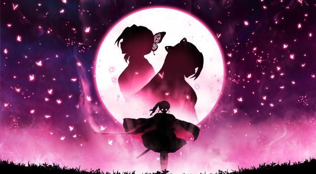  猪猪|《鬼灭之刃》绝美“背影图”，蝴蝶三姐妹又飒又虐，猪猪依然很帅