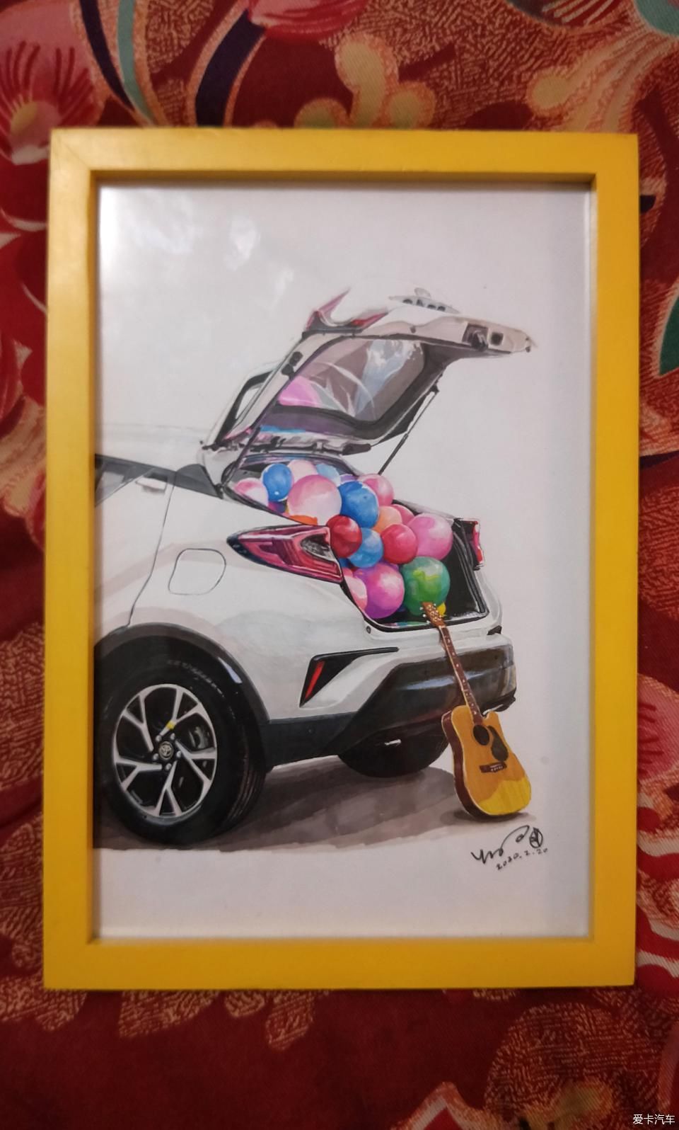  马克笔|汽车手绘半年报告 # 接触车手绘就是从一辆雷凌开始