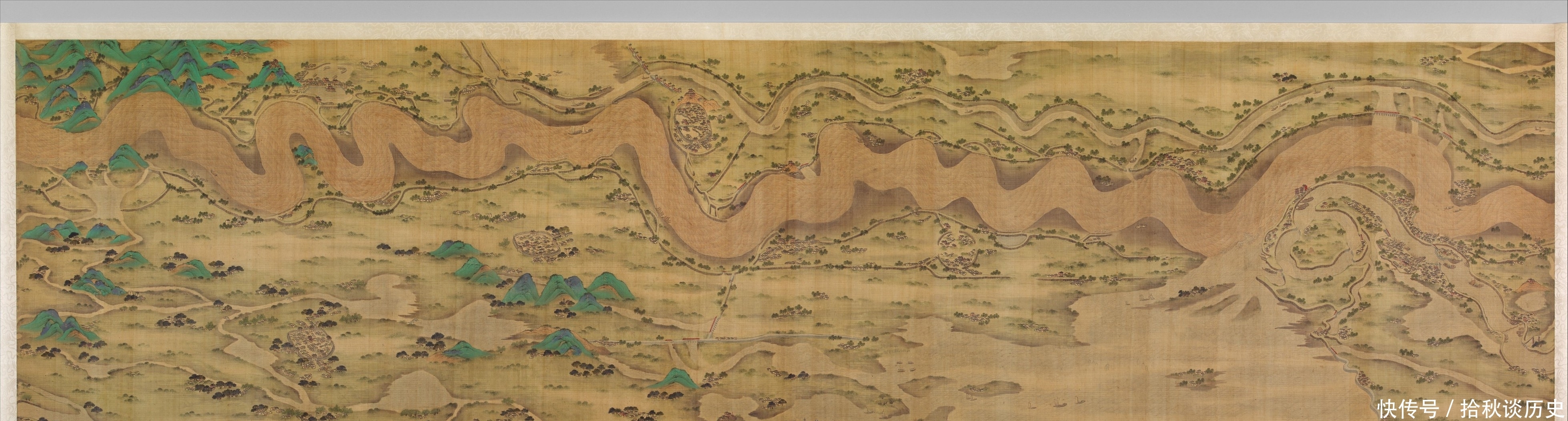 绘制|中国人的“母亲河”绘制于清代康熙皇帝时期的黄河万里图卷