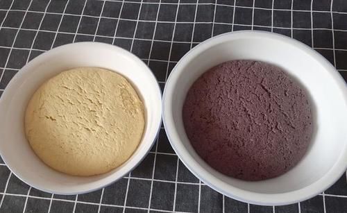  面粉150克|双色杂粮馒头，不沾笼屉，不用二次发酵，浓浓紫米清香，营养好吃