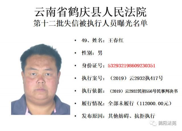 有人|又一批失信被执行人名单曝光,有人仅因为213元钱!