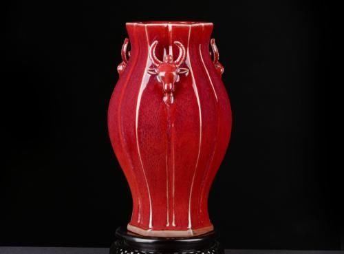 耀目|苗家作品非比寻常，钧瓷《三羊开泰尊》耀目而来